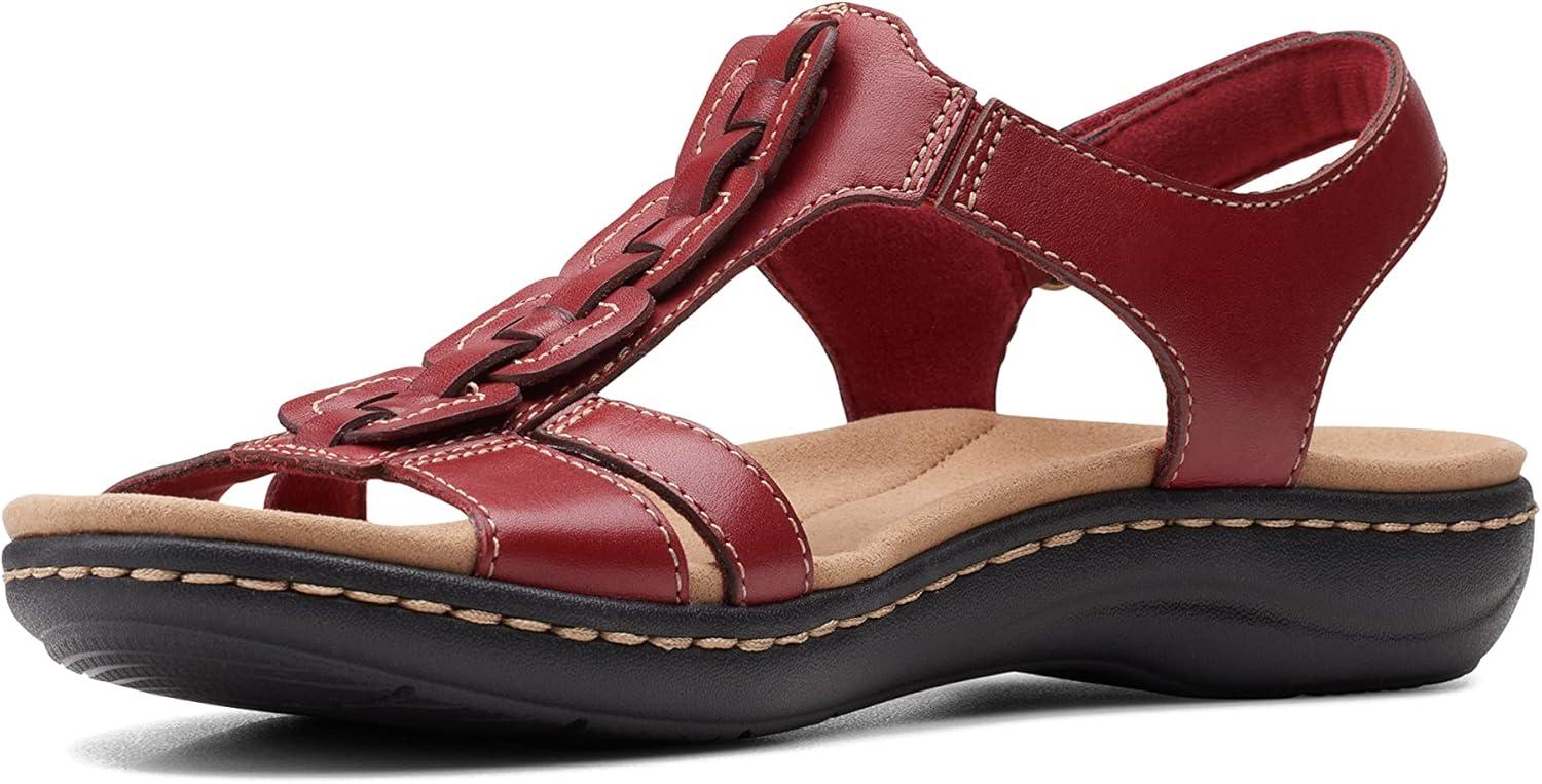 imageClarks Womens Laurieann Kay SandalsRed Leather
