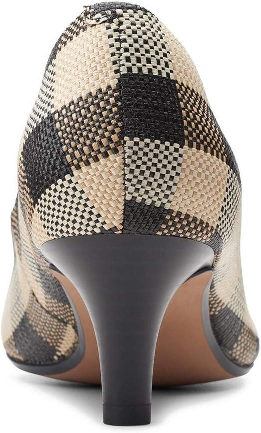 imageClarks Womens Linvale Jerica PumpBlack Plaid Synthetic