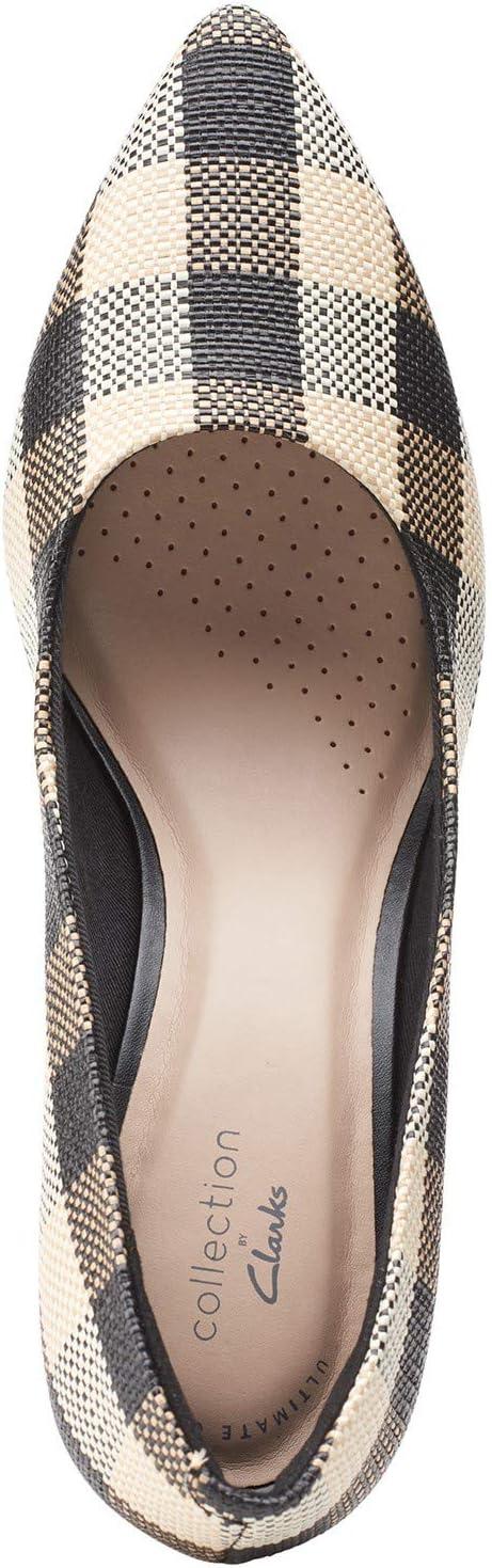 imageClarks Womens Linvale Jerica PumpBlack Plaid Synthetic