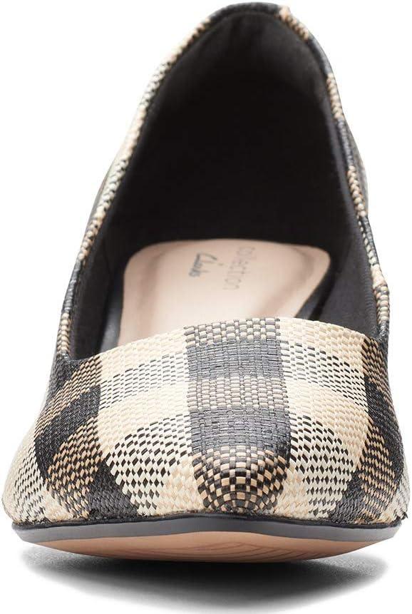 imageClarks Womens Linvale Jerica PumpBlack Plaid Synthetic