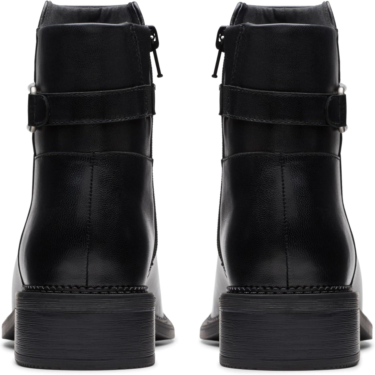 imageClarks Womens Maye Bella Ankle BootsBlack Leather