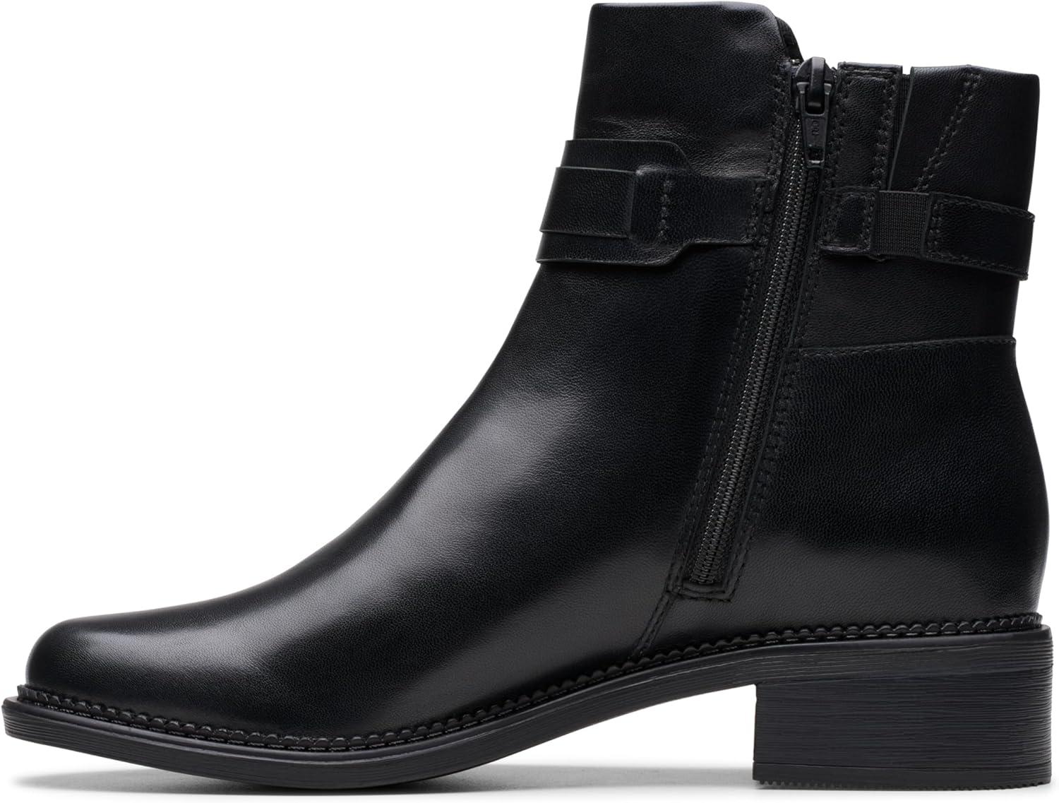 imageClarks Womens Maye Bella Ankle BootsBlack Leather