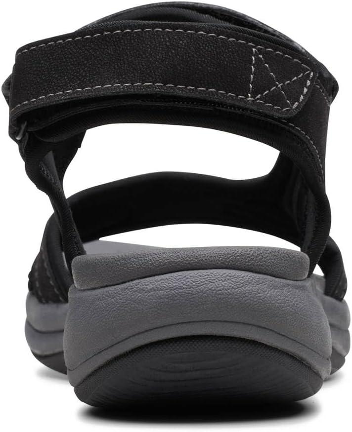 imageClarks Womens Mira Bay Flat SandalsBlack Textile