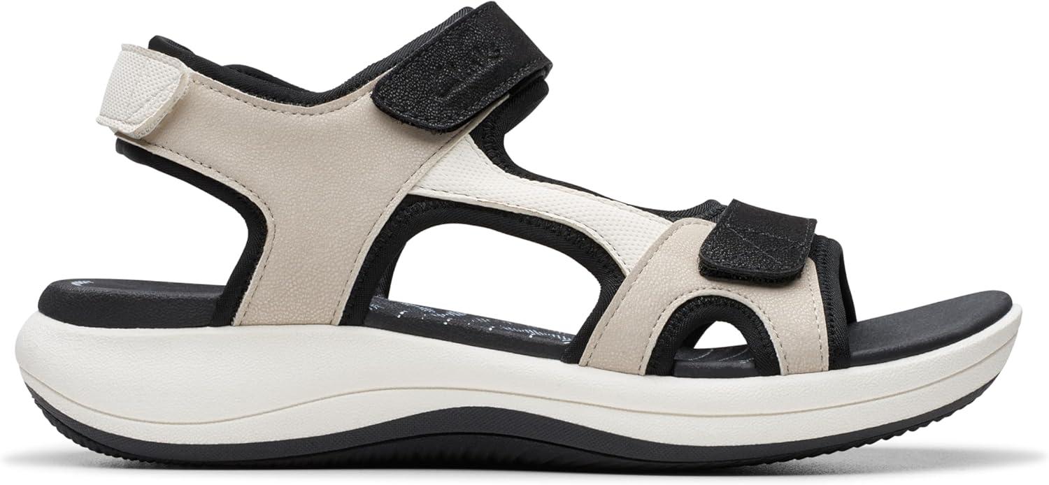 imageClarks Womens Mira Bay Flat SandalsFlint Textile