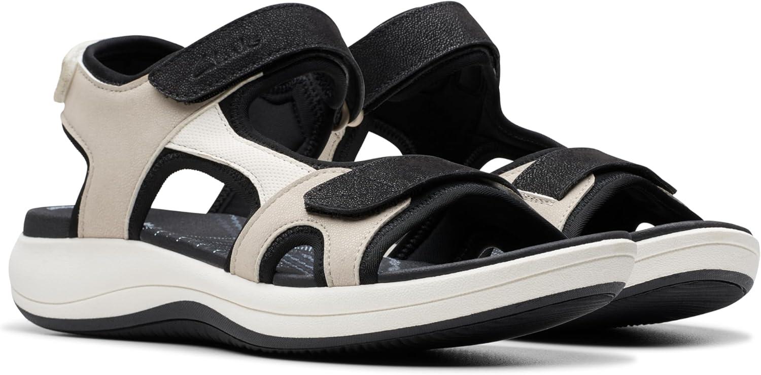 imageClarks Womens Mira Bay Flat SandalsFlint Textile