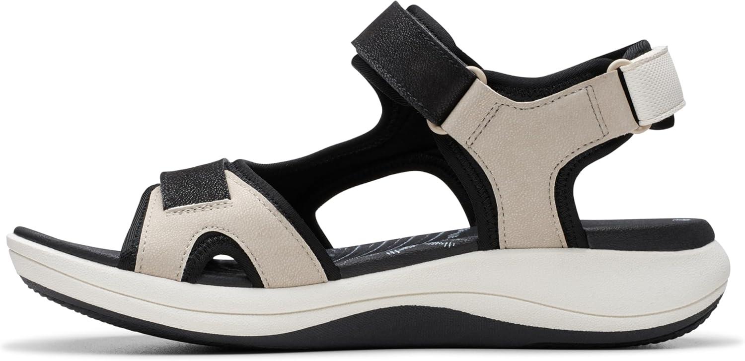 imageClarks Womens Mira Bay Flat SandalsFlint Textile