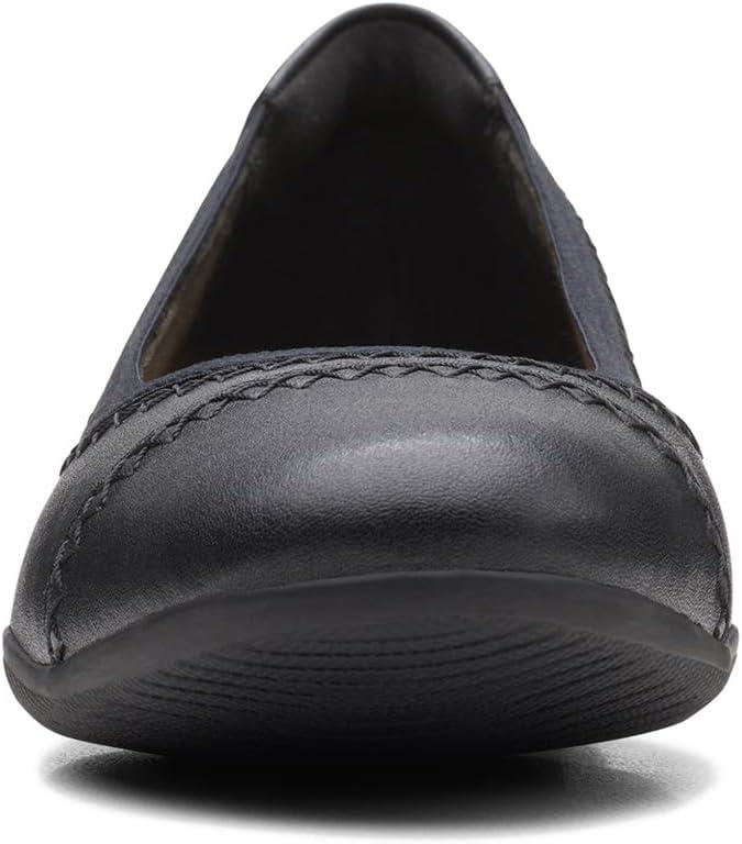 imageClarks Womens Sara Ballet FlatBlack Leather