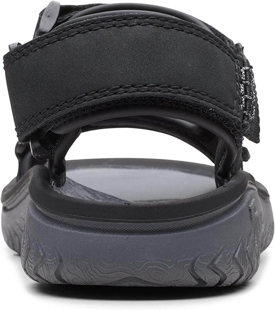 imageClarks mens Wesley BayFlat SandalBlack Synthetic