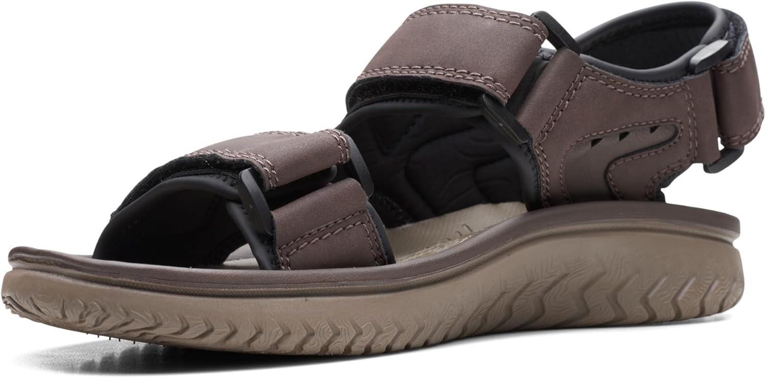 imageClarks mens Wesley BayFlat SandalBrown Synthetic