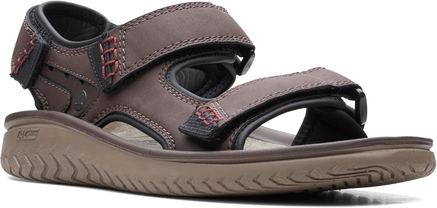 imageClarks mens Wesley BayFlat SandalBrown Synthetic