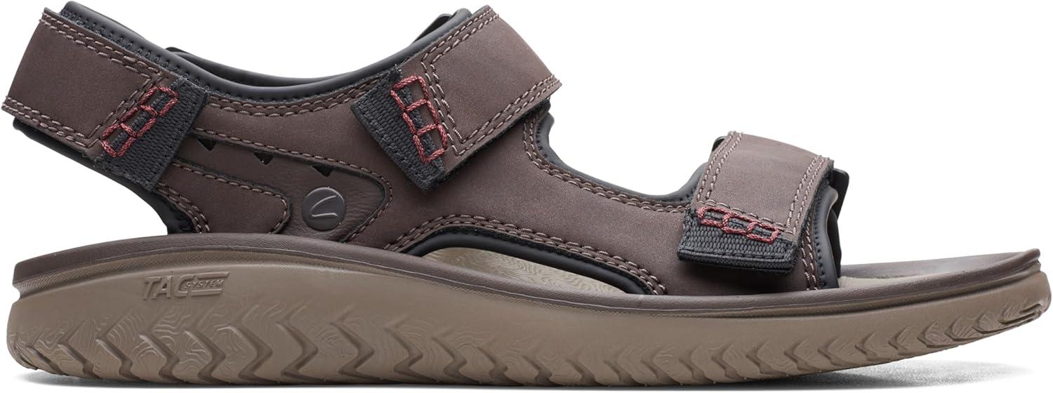 imageClarks mens Wesley BayFlat SandalBrown Synthetic