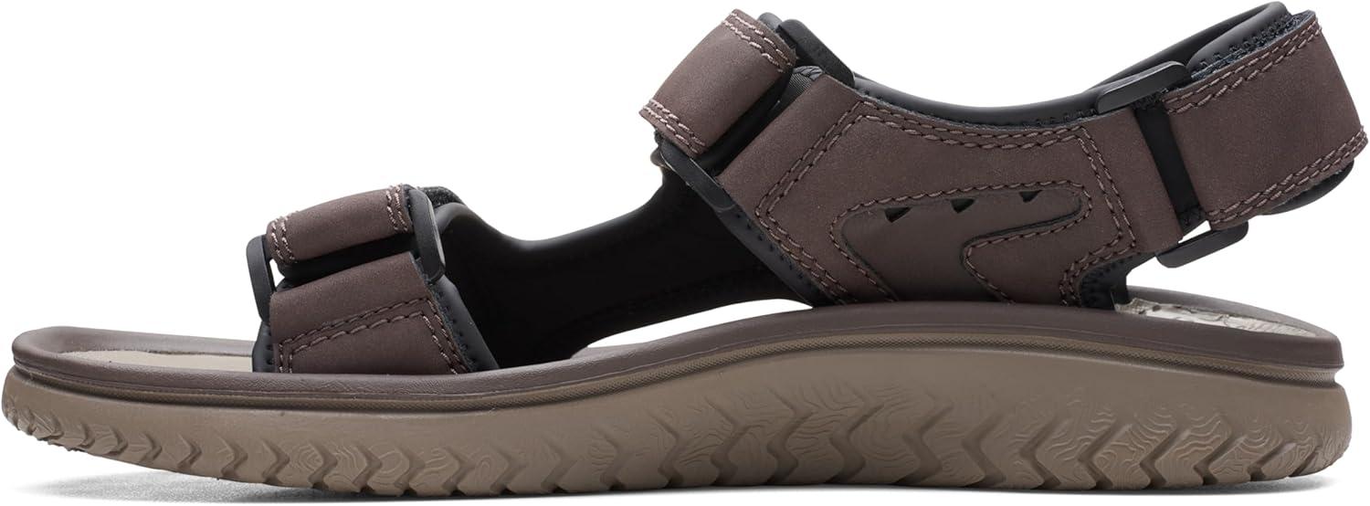 imageClarks mens Wesley BayFlat SandalBrown Synthetic