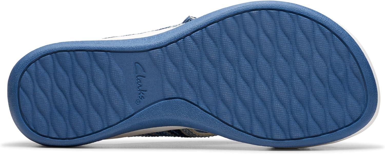 imageClarks womens Arla WaveSlide SandalBlue Combi