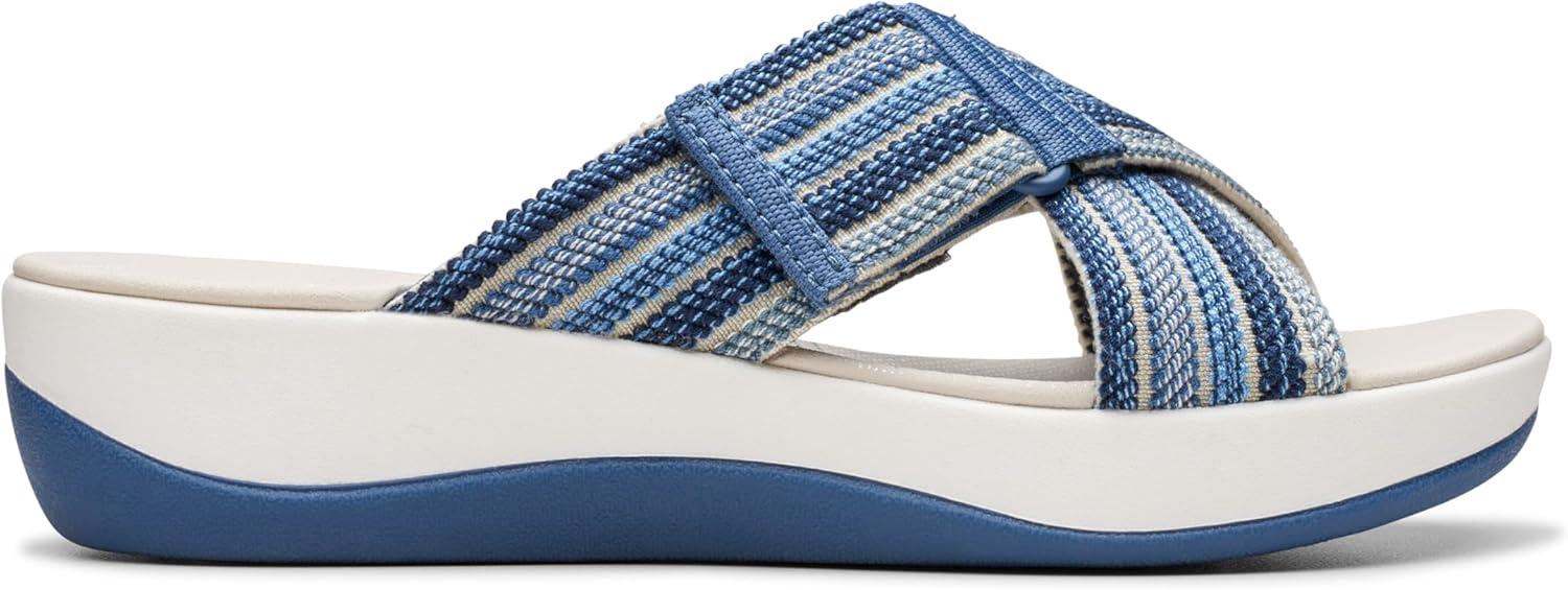 imageClarks womens Arla WaveSlide SandalBlue Combi