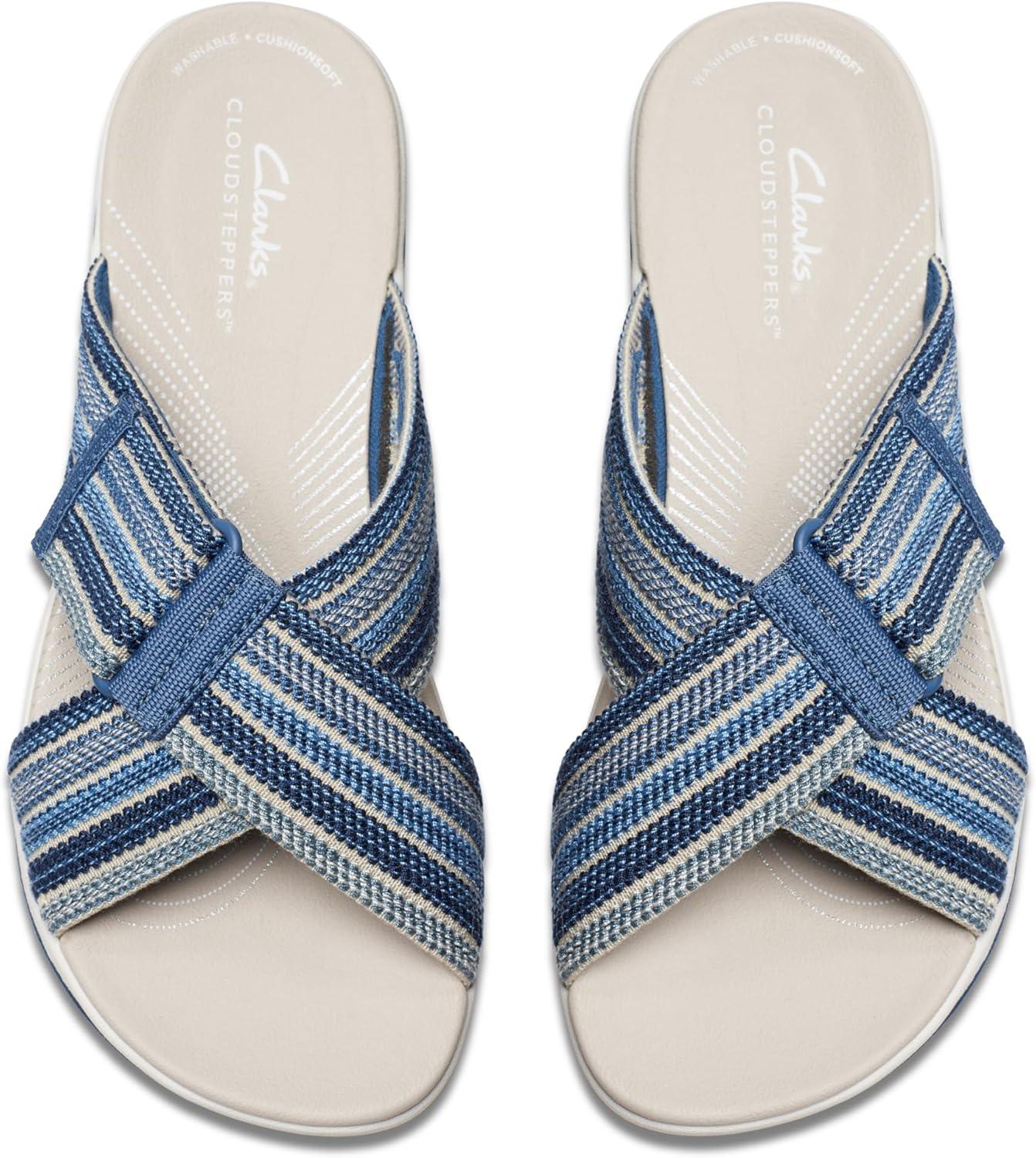 imageClarks womens Arla WaveSlide SandalBlue Combi