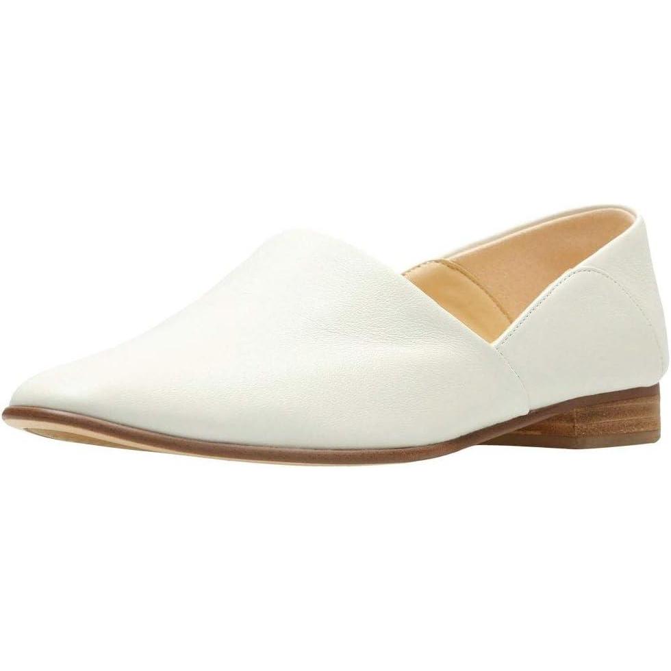 imageClarks Mens Cotrell Free LoaferWhite White Leather White Leather