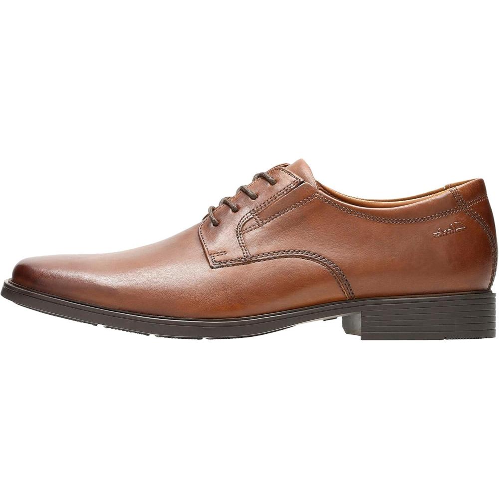 imageClarks Mens Derby Oxford ShoesDark Tan
