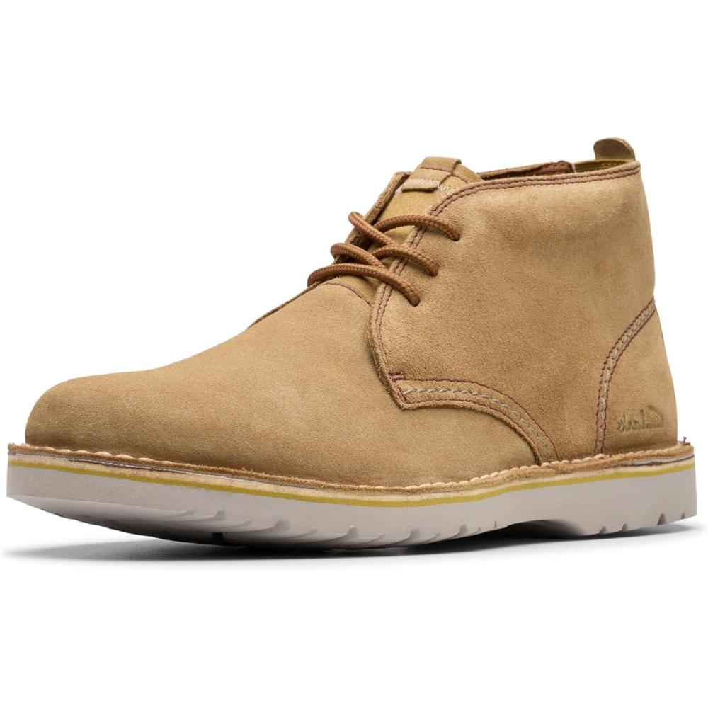 imageClarks Mens Eastridge Mid Chukka BootSand Suede
