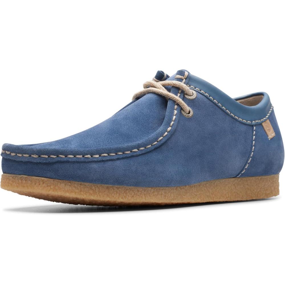 imageClarks Mens Shacre II Run LoafersBlue Suede