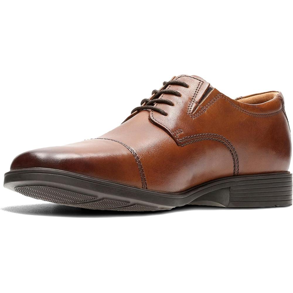 imageClarks Mens Tilden Cap Oxford ShoesBrown Dark Tanlea