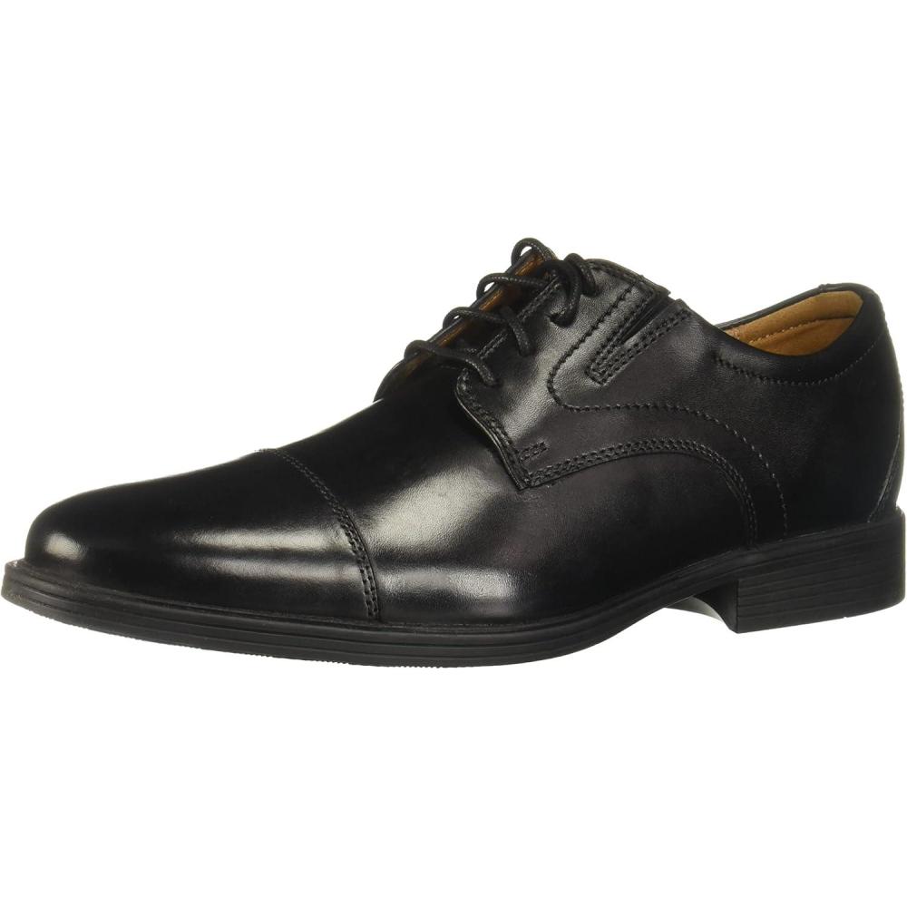 imageClarks Mens Whiddon Cap Oxford ShoesBlack Leather