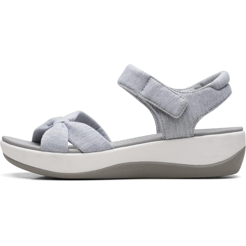 imageClarks Womens Ankle Strap Athletic SandalsGrey Textile