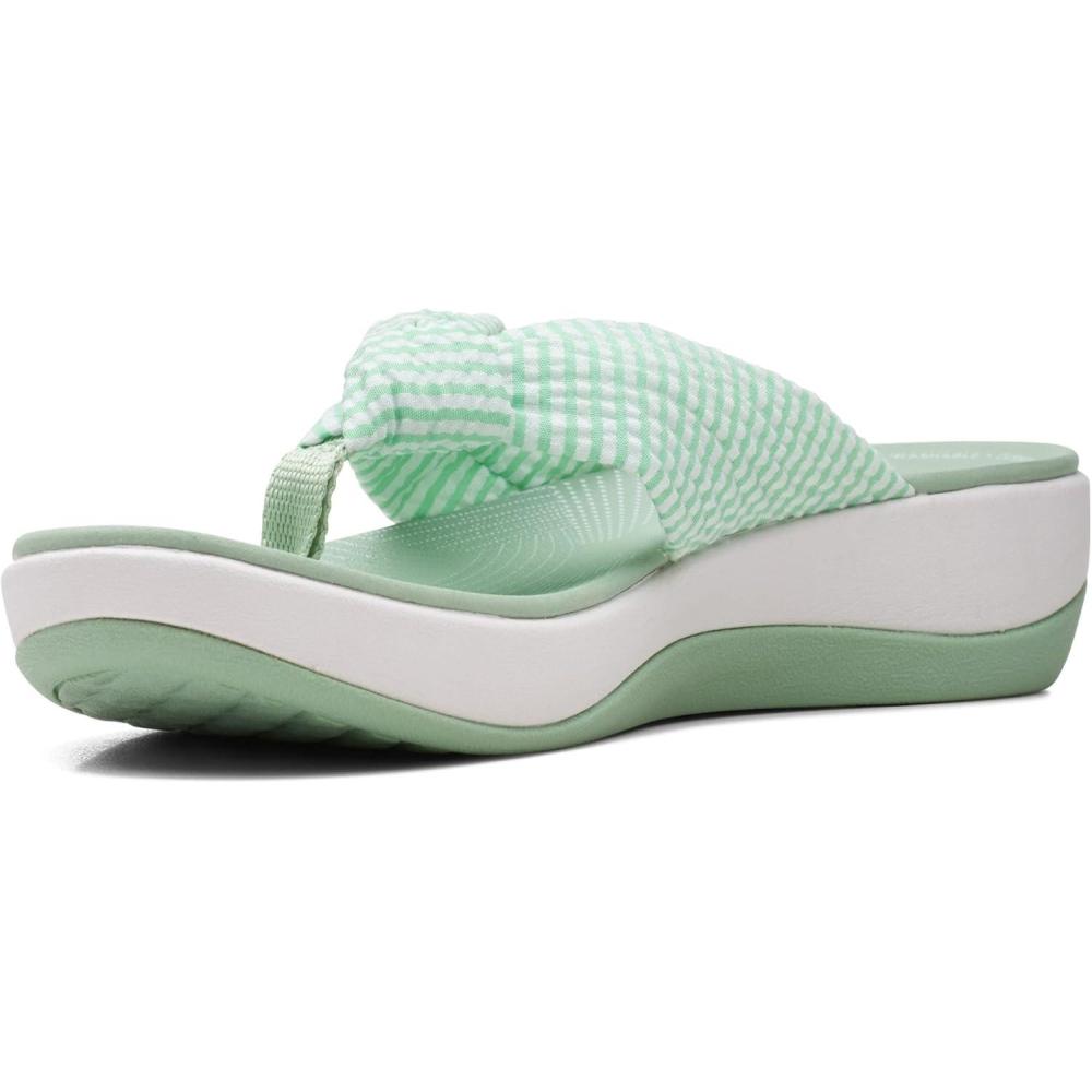 imageClarks Womens Arla Glison Flip FlopGreen White