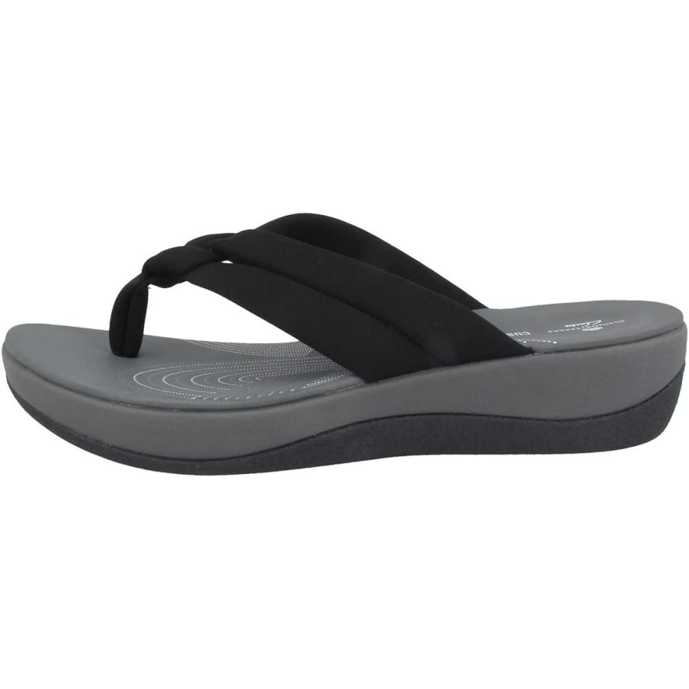 imageClarks Womens Arla Kaylie FlipFlopBlack Textile