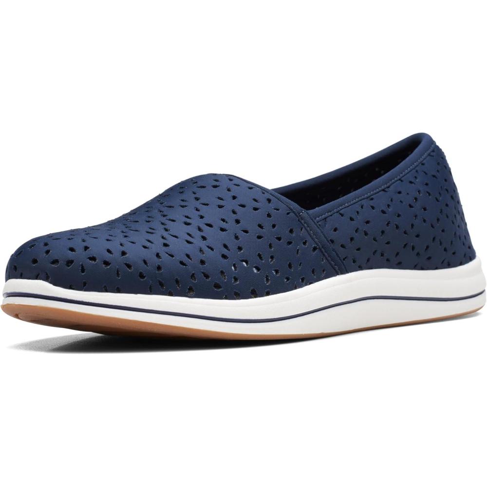 imageClarks Womens Breeze Emily LoafersNavy Synthetic