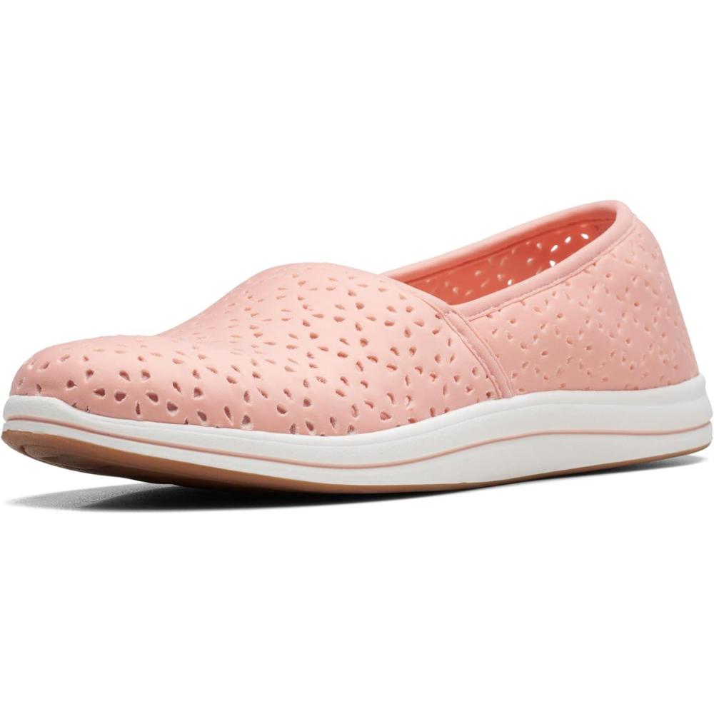 imageClarks Womens Breeze Emily LoafersPeach Synthetic