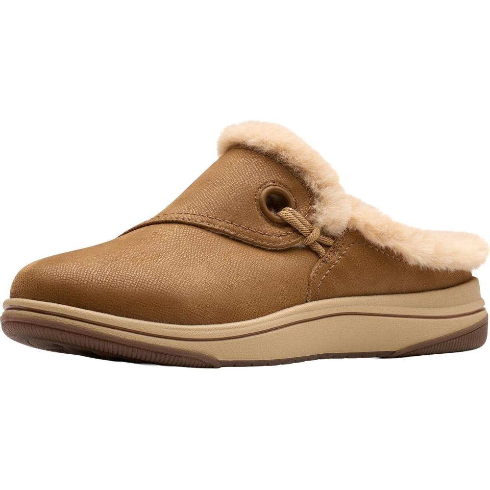 imageClarks Womens Breeze Myth CloudSteppers ClogDark Tan Textile