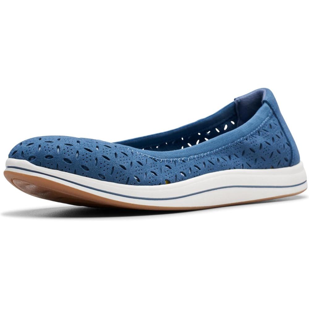 imageClarks Womens Breeze Roam ShoesBlue Textile