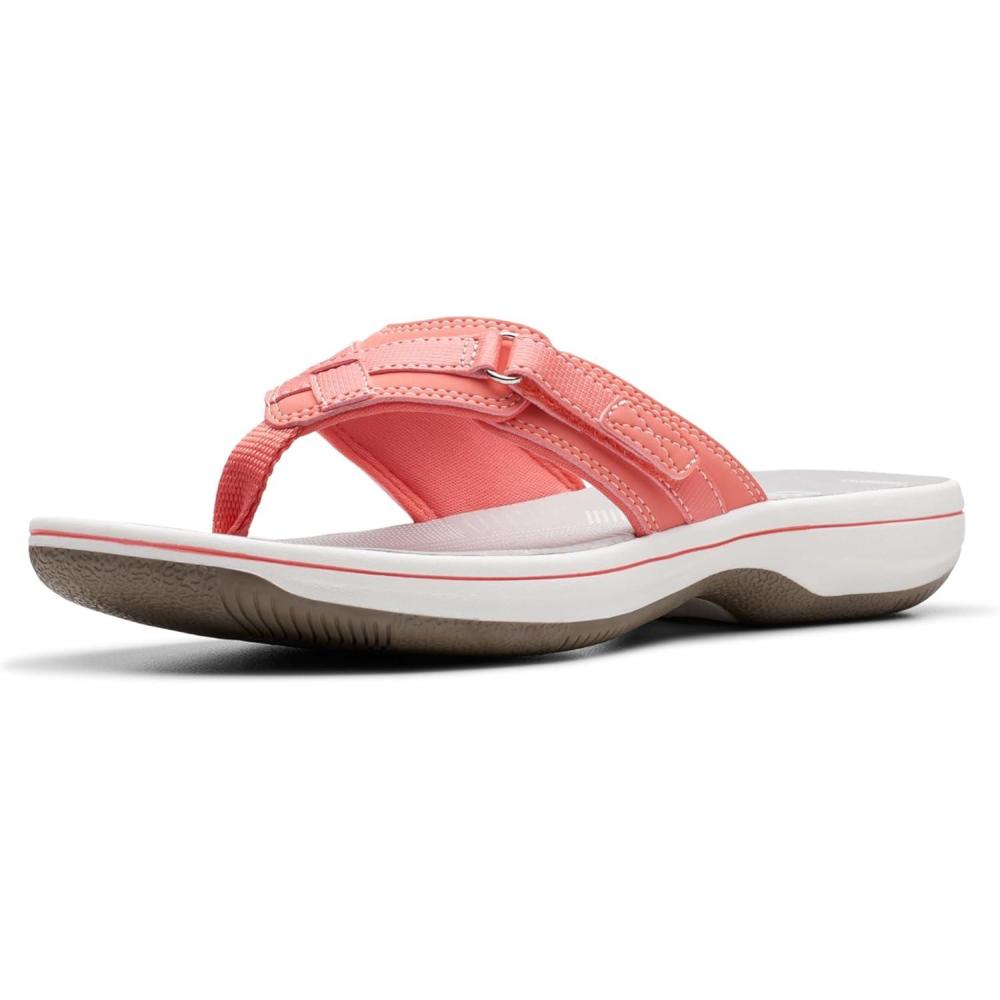 imageClarks Womens Breeze Sea FlipFlopCoral Synthetic