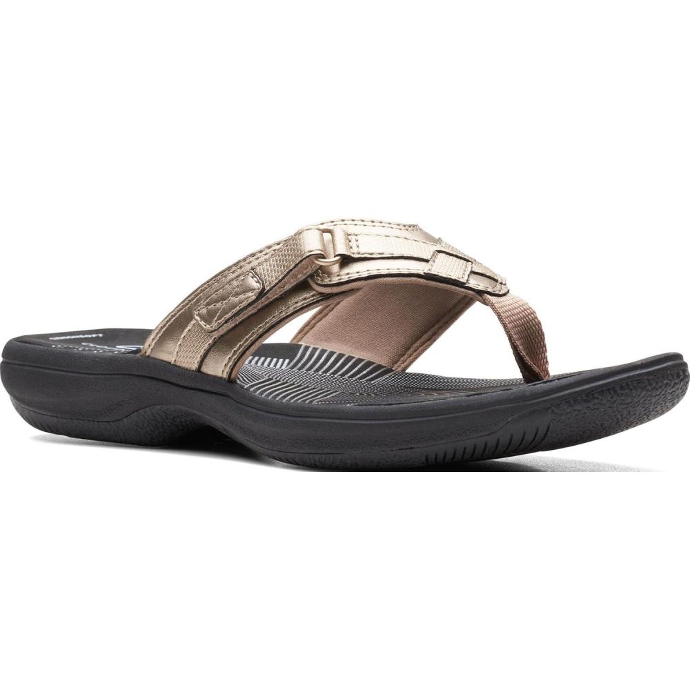 imageClarks Womens Breeze Sea FlipFlopGoldBlack