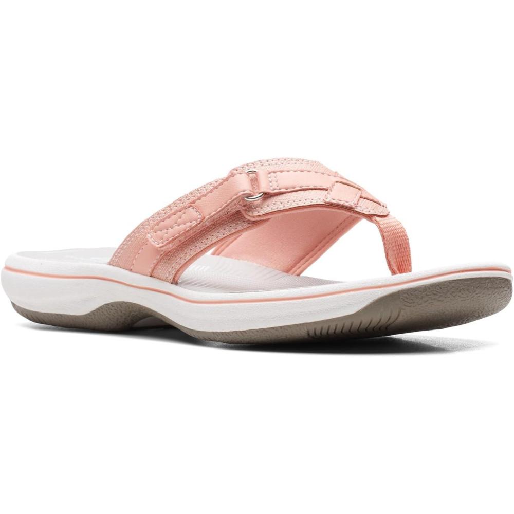 imageClarks Womens Breeze Sea FlipFlopPeach Synthetic