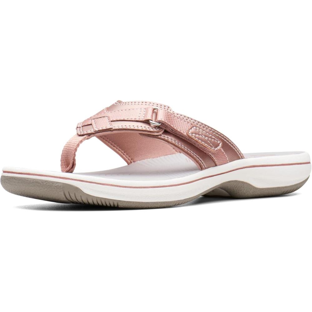 imageClarks Womens Breeze Sea FlipFlopRose Gold Synthetic