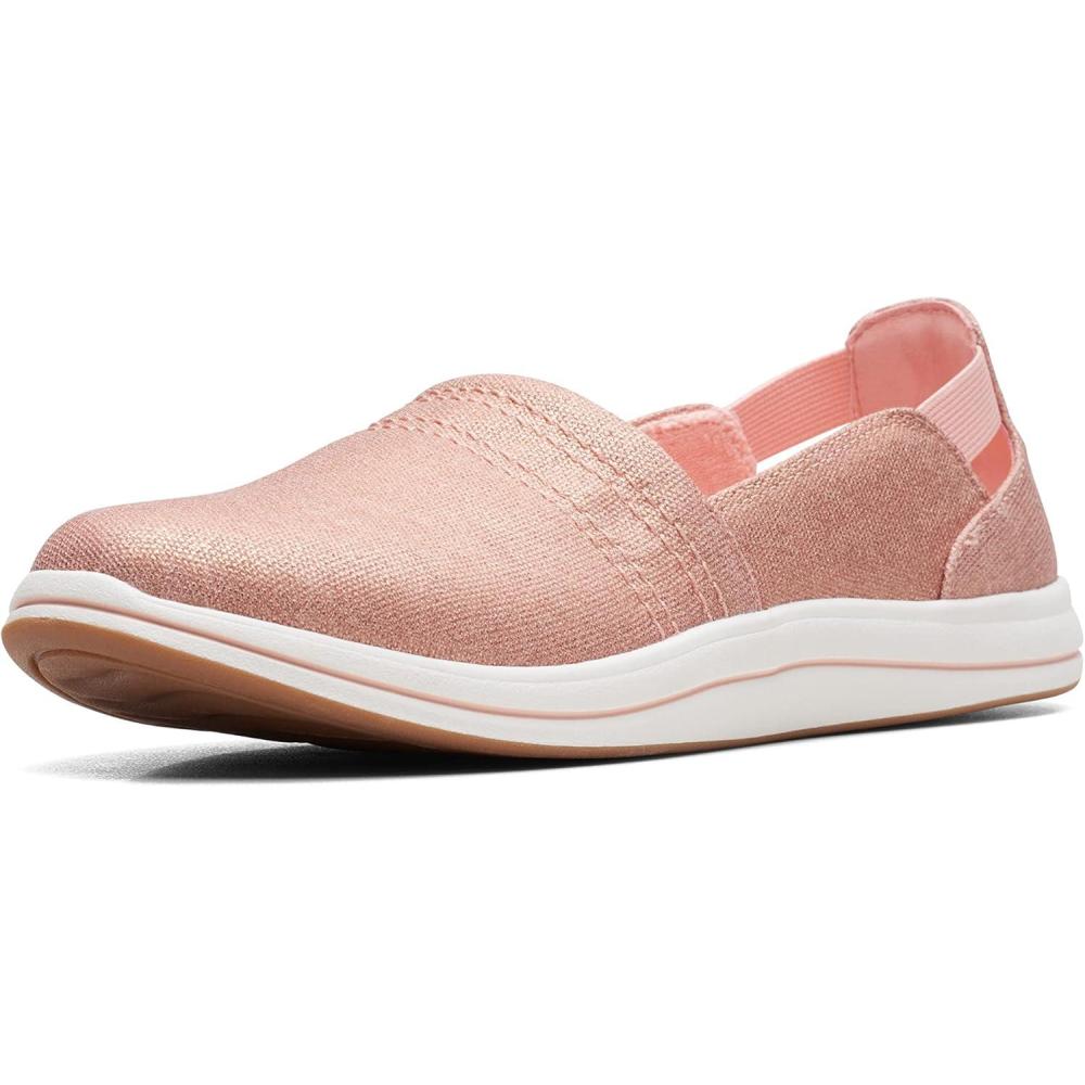 imageClarks Womens Breeze Step II LoafersPink Metal