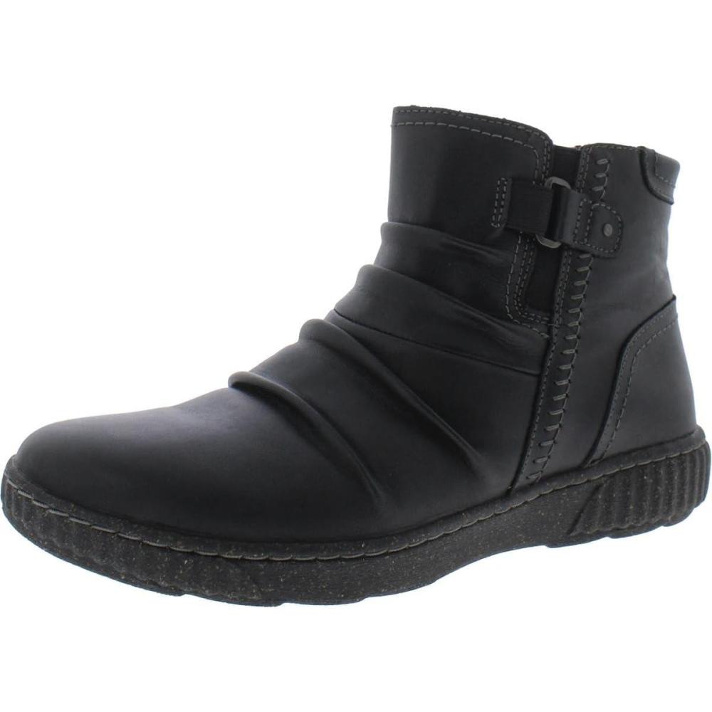 imageClarks Womens Caroline Orchid Ankle BootsBlack Leat