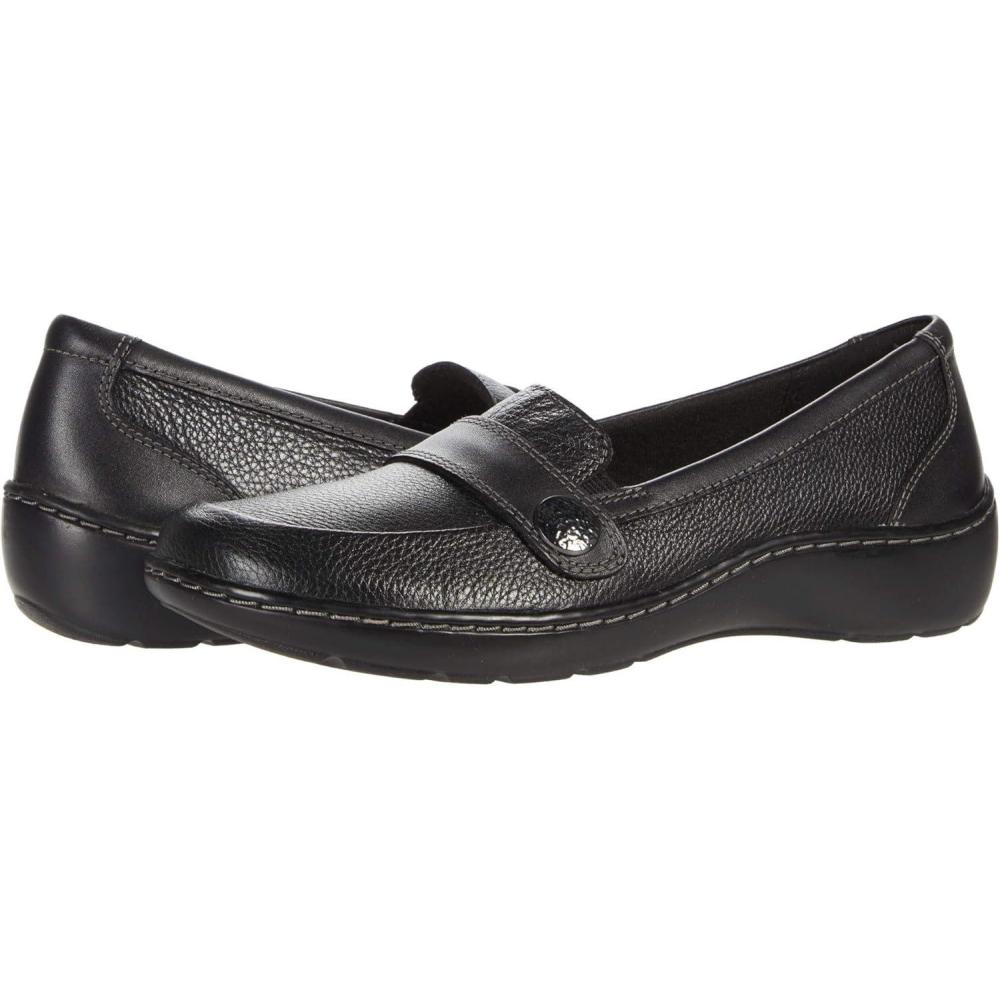 imageClarks Womens Cora Daisy LoafersBlack Tumbled