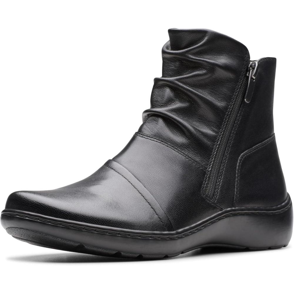 imageClarks Womens Cora Pace BootsBlack Leather