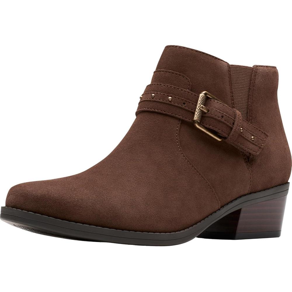imageClarks Womens Danyelle Wish Ankle BootBrown Suede