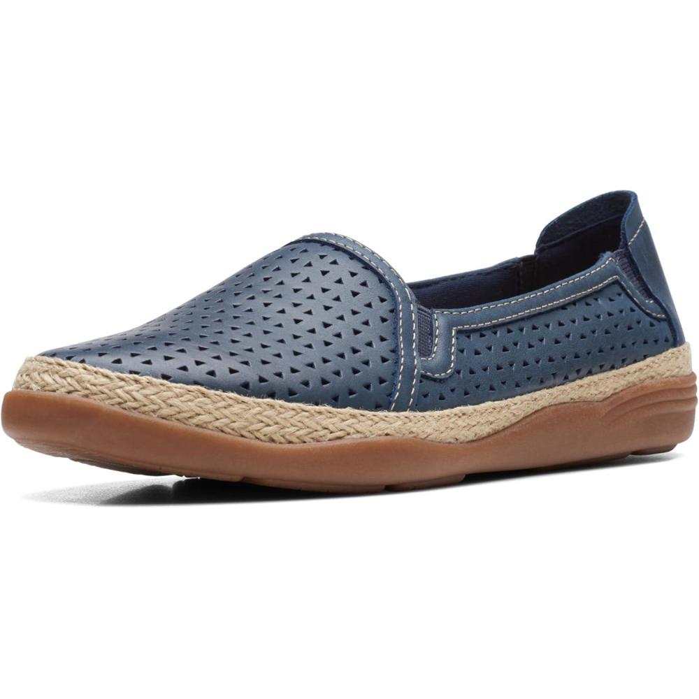 imageClarks Womens Elaina Ruby LoafersNavy Leather