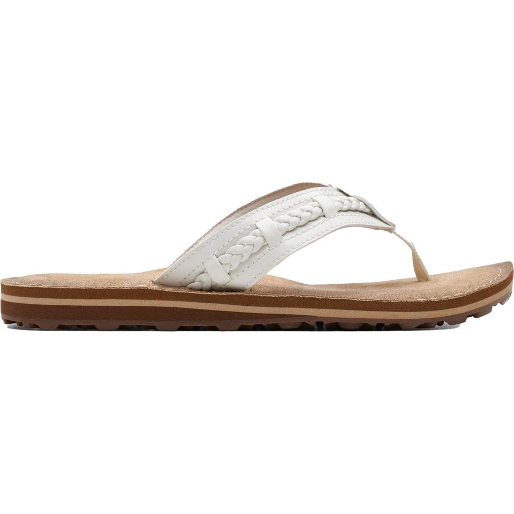imageClarks Womens Fenner Nerice Flip FlopOff White Hanging