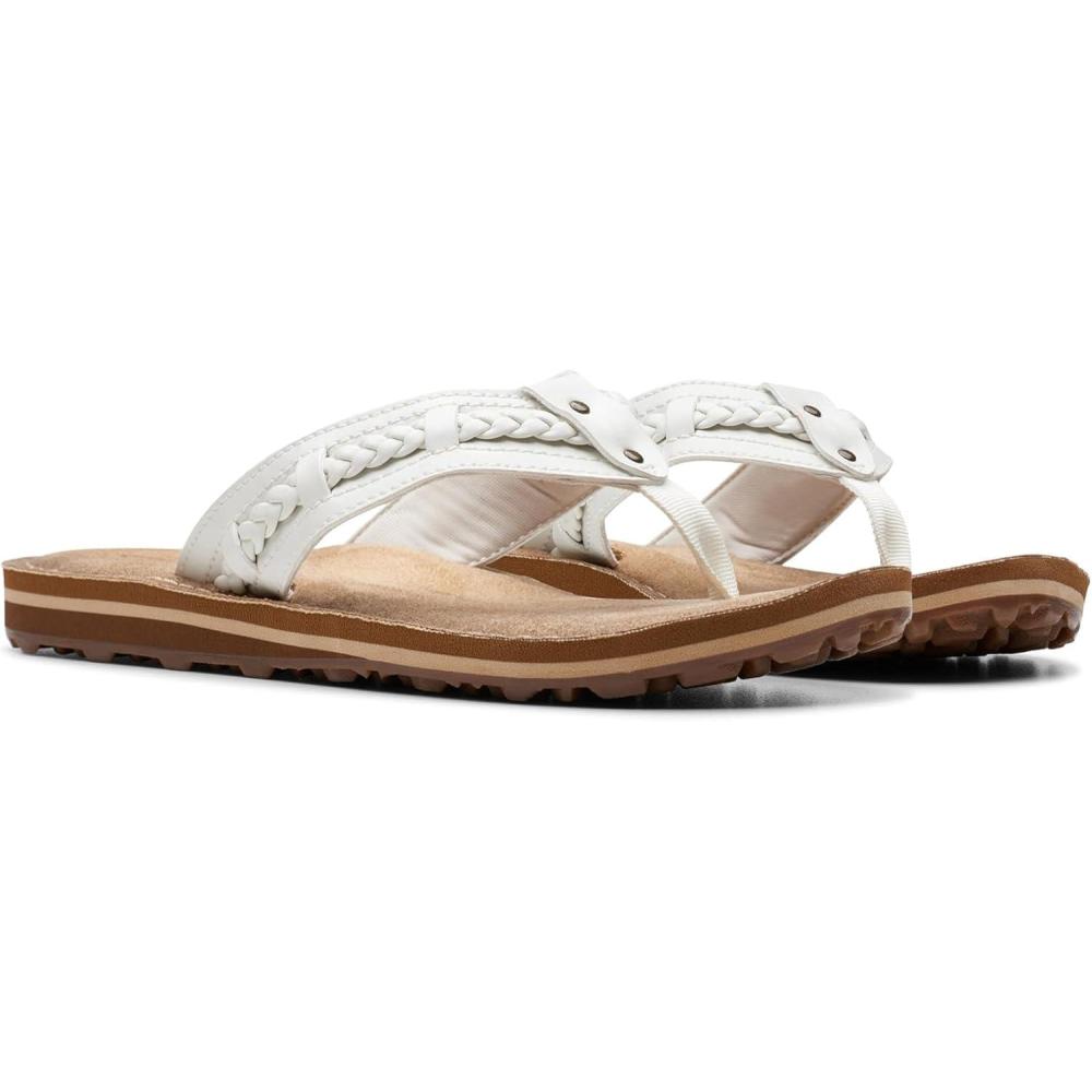 imageClarks Womens Fenner Nerice Flip FlopOffwhite