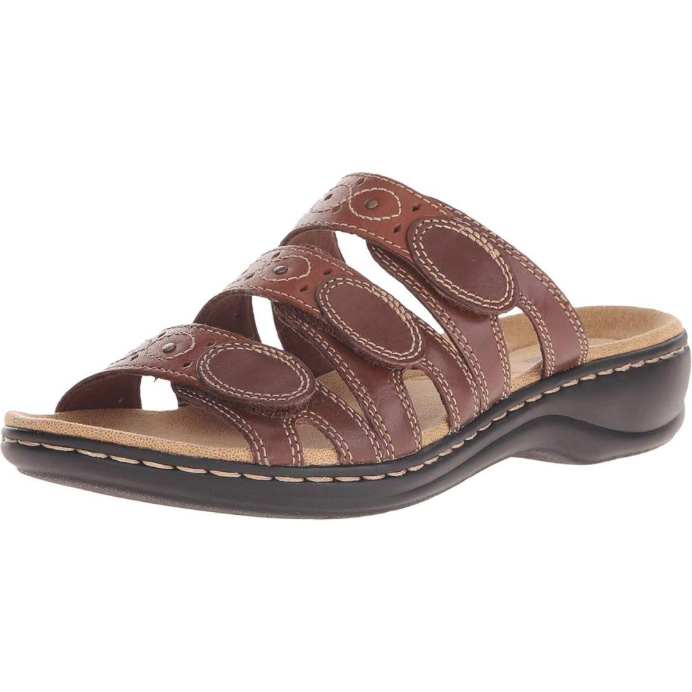 imageClarks Womens Leisa Cacti Q Slide SandalBrownMulti