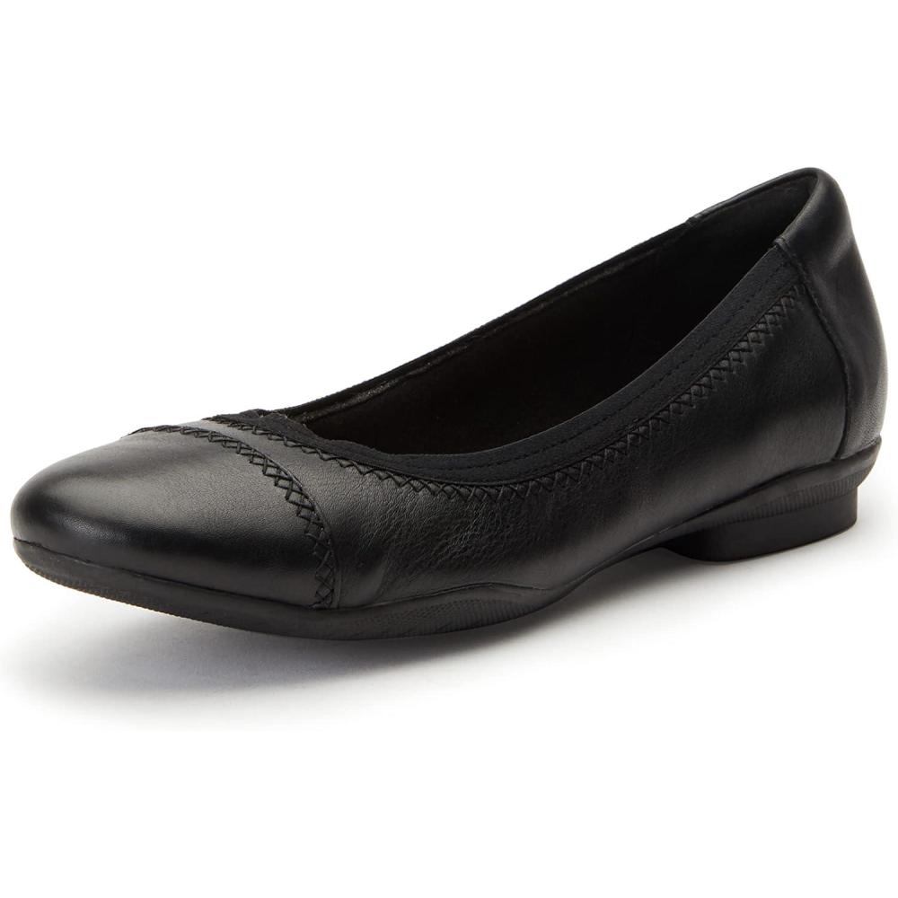 imageClarks Womens Sara Ballet FlatBlack