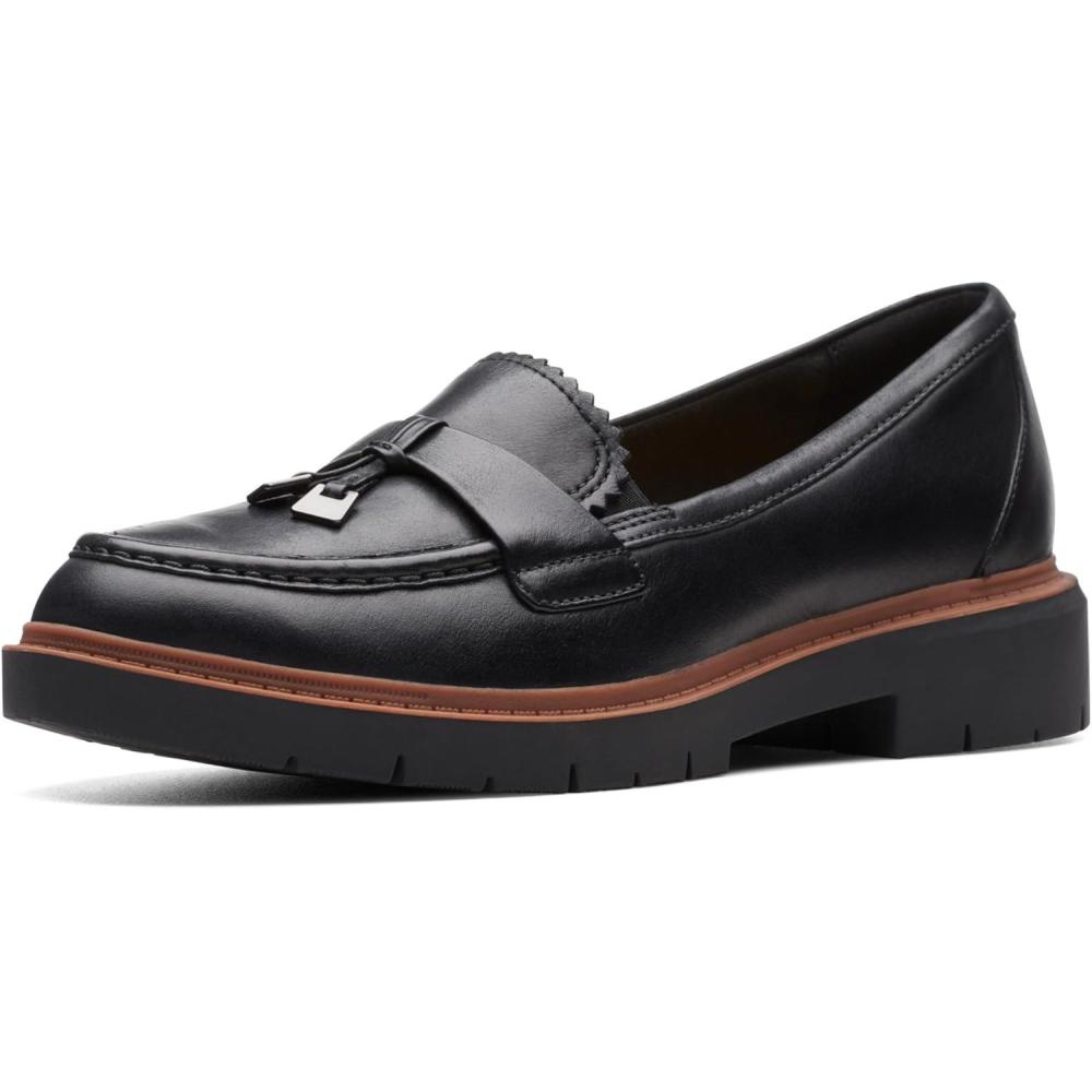 imageClarks Womens Westlynn Bella LoafersBlack Leather