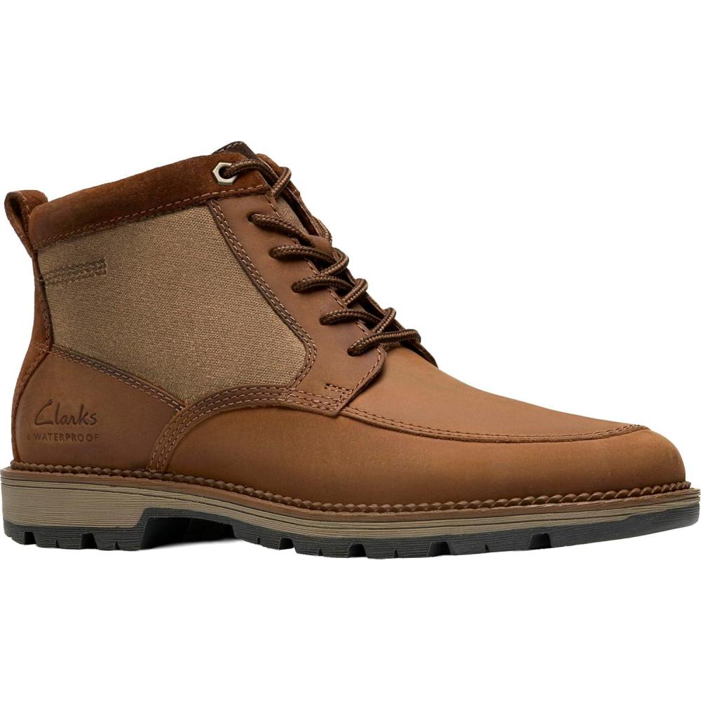 imageClarks mens Maplewalk RiseDark Tan Leather