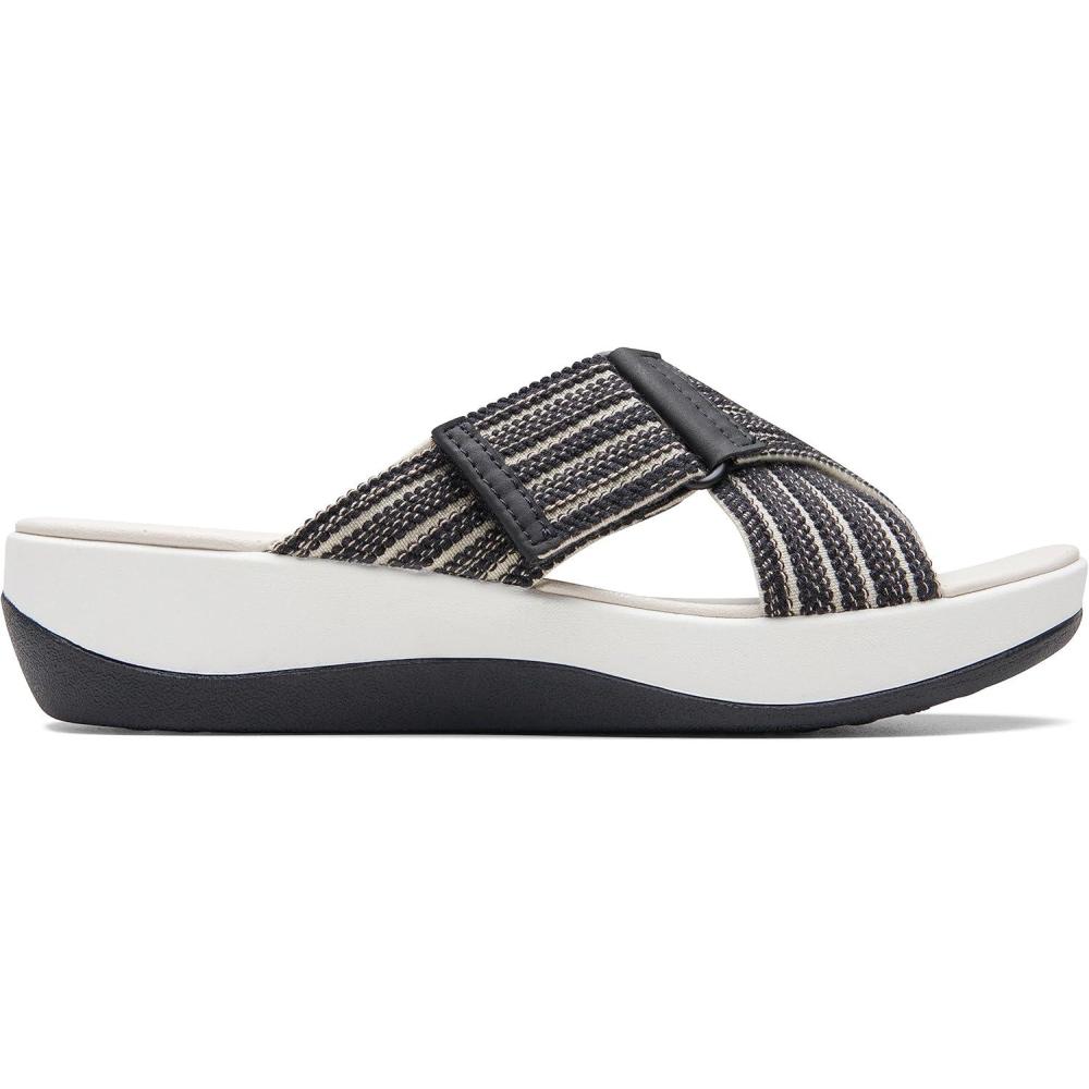 imageClarks womens Arla WaveSlide SandalBlack Combi