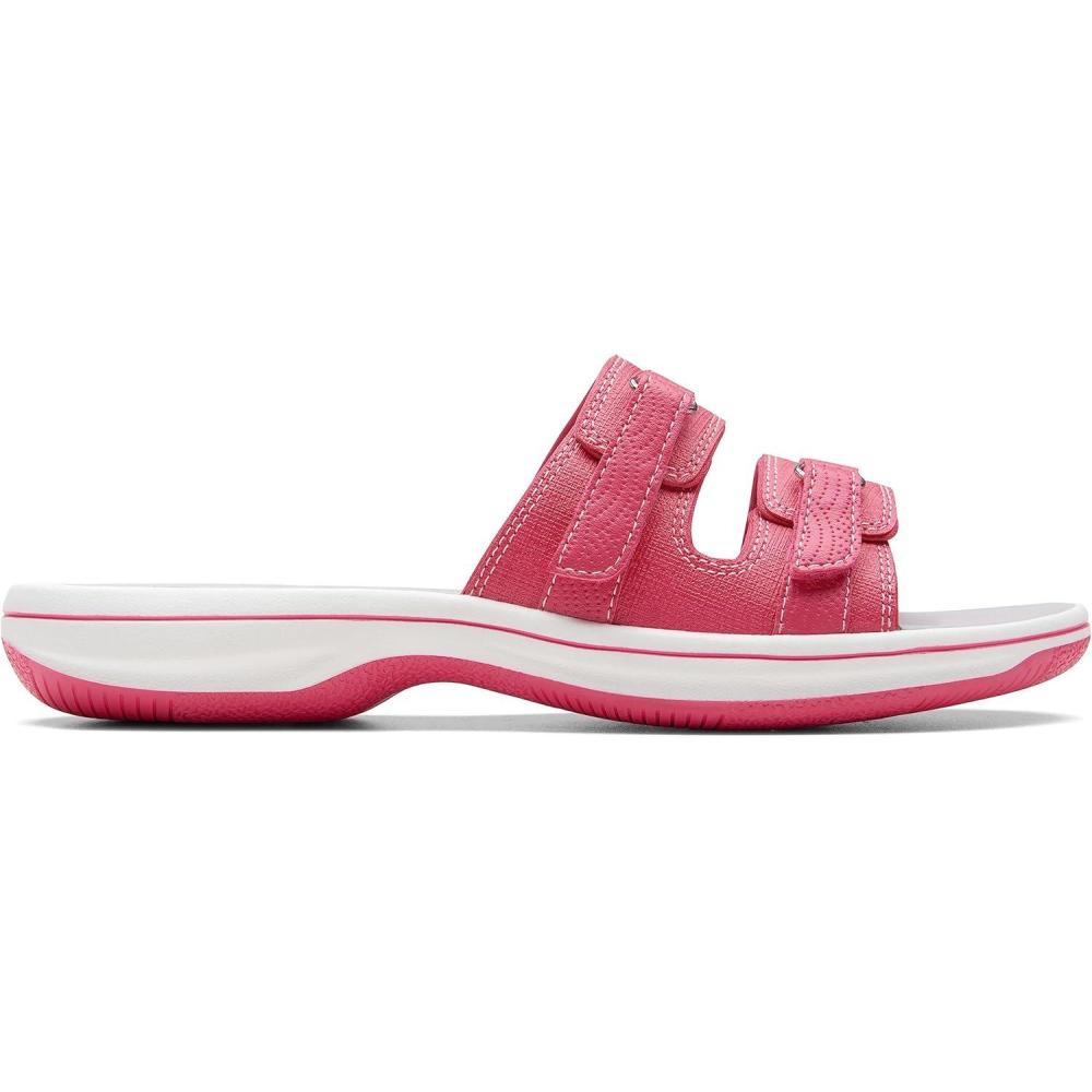 imageClarks womens Breeze PiperSlide SandalBright Pink